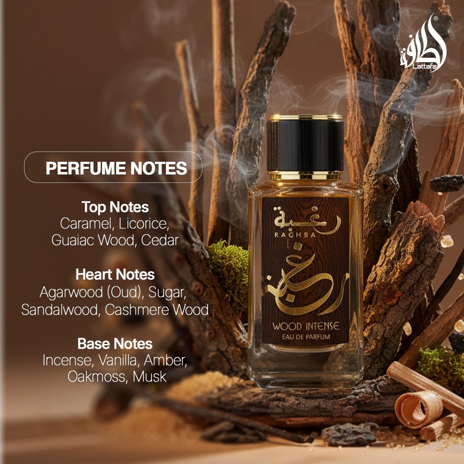 Lattafa Unisex Wood Intense Eau De Parfum (100ml): Buy Online at